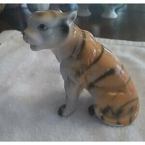 Vintage bone china tiger figure